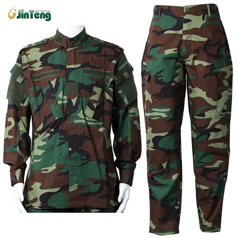 Woodland Camo Acu Cloth Uniform Camouflagetactical Combat Army Style