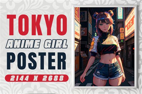 Retro Anime Tokyo Girl Illustration 2 Graphic by Yvaine · Creative Fabrica