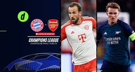 Pronóstico Bayern Múnich vs Arsenal Cuotas de Apuestas Champions