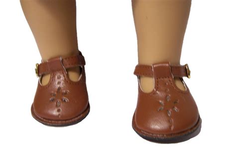 Doll Clothes 18 Shoes Brown Mary Jane Fits American Girl Dolls Ebay