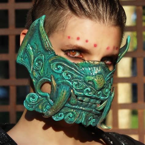 Oni Face Mask - Etsy