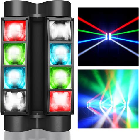 BETOPPER DJ Light LED RGBW Moving Head Stage Lights 8 3W DMX Lights