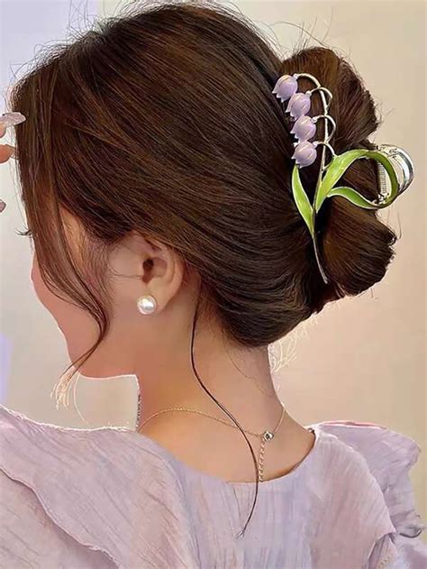 Flower Design Hair Claw SHEIN USA