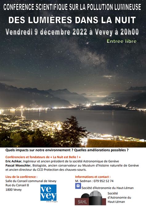 Conf Rence Scientifique Sur La Pollution Lumineuse Des Lumi Res