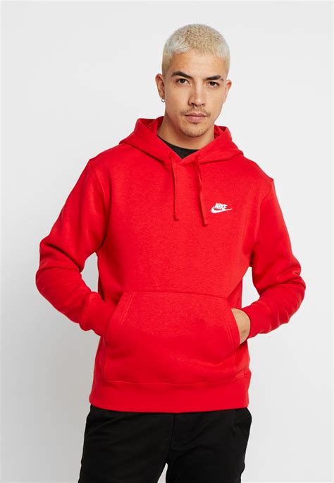 Nike Sportswear Club Unisex Športni Pulover University Red White