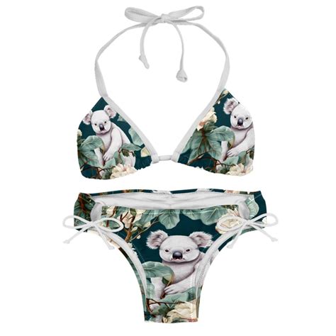 Koala Stylish Bikini Set With Detachable Sponge Adjustable Strap