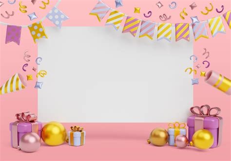 Birthday Festive Background PSD, High Quality Free PSD Templates for ...