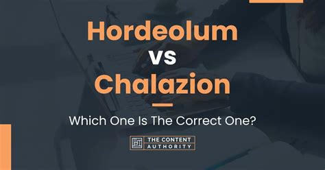 Hordeolum vs Chalazion: Which One Is The Correct One?