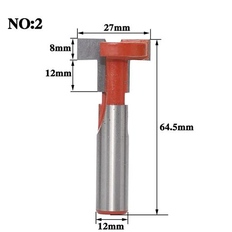 Pcs Mm Shank Top Quality T Slot T Track Slotting Router Bit For