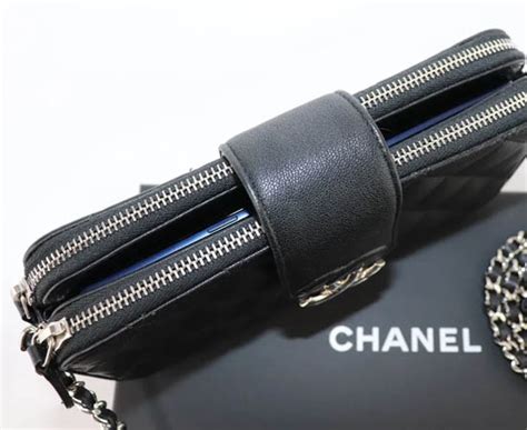 Chanel Lambskin Quilted CC Box Clutch With Chain in Black - Luxeaholic