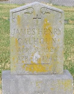 James Henry Calhoun Memorial Find A Grave