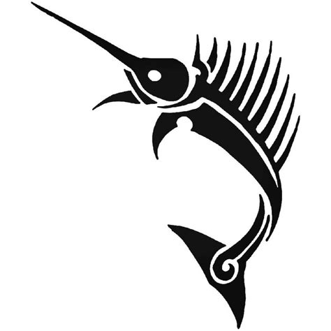 Buy Marlin Fish Bone Vinyl Decal Sticker Online