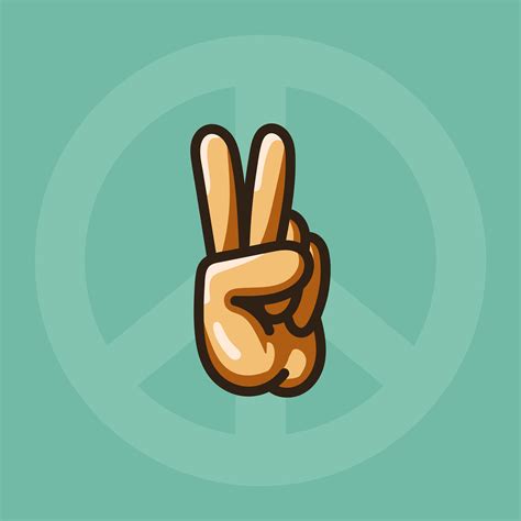 Hand making a peace sign illustration - Download Free Vectors, Clipart Graphics & Vector Art