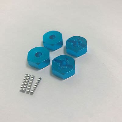 Mm Mm Blue Metal Wheel Hex Hub Adapter For Wltoys A A A