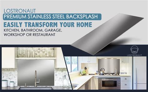 Lostronaut Stainless Steel Backsplash For Kitchen Wall X Oven