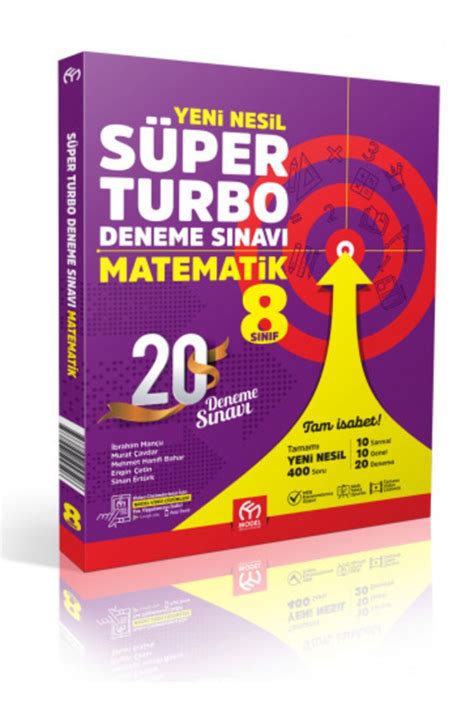 Model Eğitim Yayınları 8 Sınıf Matematik Süper Turbo Deneme Sınavı