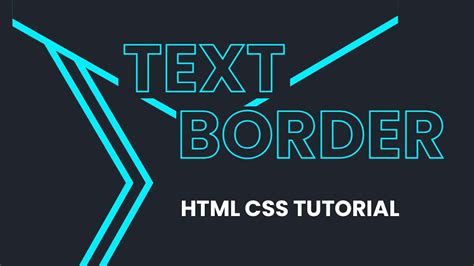 How To Add Border In Text In Html And Css Text Stroke Html Css Youtube