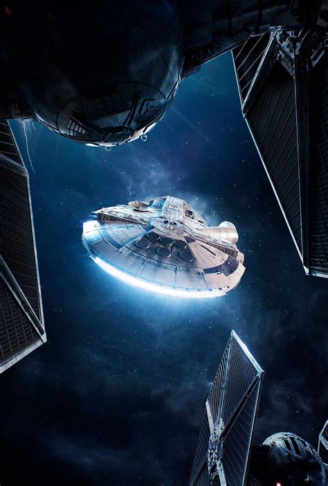 Star Wars Vaisseaux Spatiaux Millenium Falcon Wallpaper Widescreen Hd