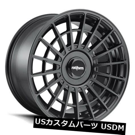 海外輸入ホイール 17x8 ET40 Rotiform R142 Las R 4x100 4x114 3マットブラックホイール4個セット