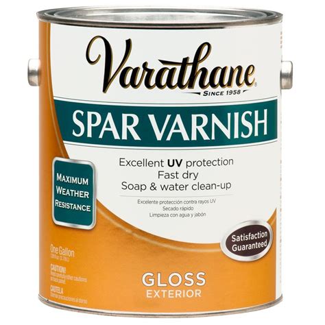 Varathane 1 Gal Clear Gloss Water Based Exterior Spar Varnish Case Of