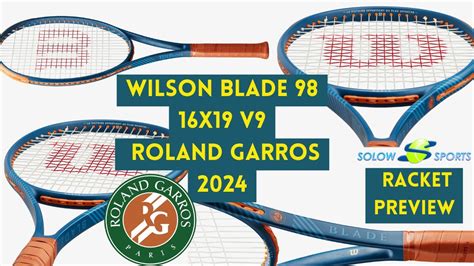 Wilson Blade X V Roland Garros Tennis Racket Preview Youtube