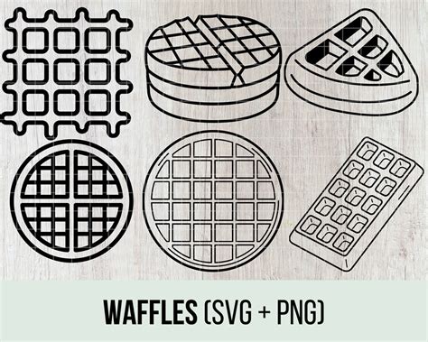 Waffles Vector Clipart Set Waffle Svg Eggo Waffle Graphic Etsy Australia