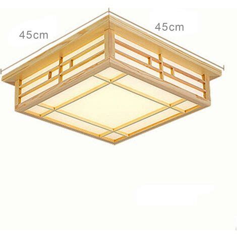 Plafonnier Led En Bois Massif Tatami Pour Chambre Coucher Balcon Et