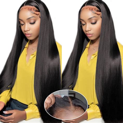 Wear And Go Glueless Wigs Human Hair Pre Plucked Pre Cut