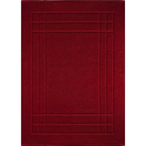 Linz Tapis De Bain Absorbant Rouge Rubis X Cm P Cdiscount