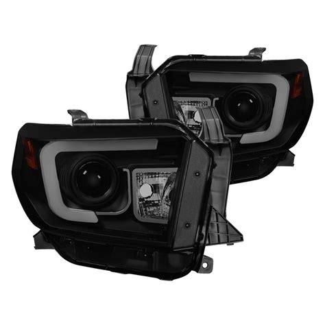 Spyder Pro Yd Ttu Drl Bsm Black Smoke Led Drl Bar Projector Headlights