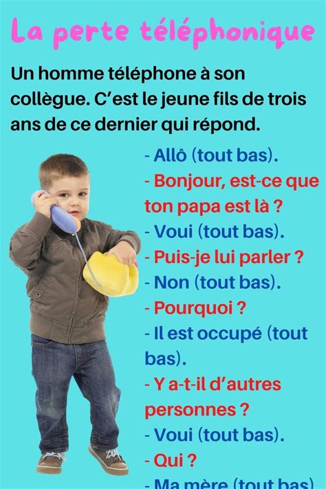 La Perte T L Phonique Blagues Enfants Blague Pour Rire Blague