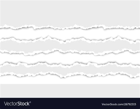 Seamless Torn Paper Stripes Texture Royalty Free Vector