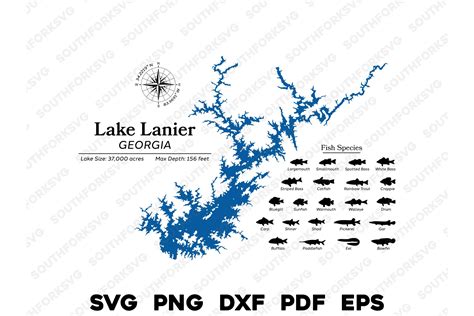 lake lanier ga map 7