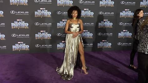 Nabiyah Be Black Panther World Premiere Purple Carpet Youtube