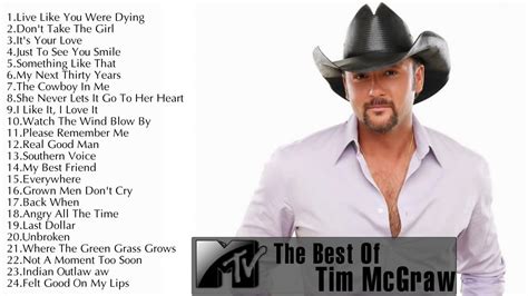 Best Songs Of Tim Mcgraw Hd Tim Mcgraw Greatest Hits Country Music