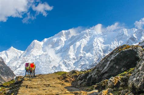 Entrance Of Kedarnath Valley With Himalayas Stock Photo Image Of