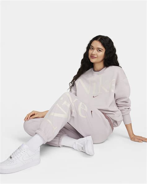 Nike Sportswear Phoenix Fleece Womens Oversized Logo Tracksuit Bottoms Nike Pt