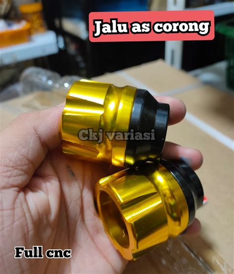 Jalu As Roda Depan Model Corong Full Cnc Universal Semua Jenis Motor