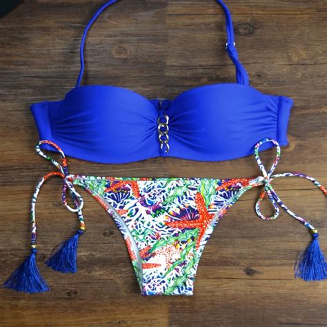 Brazilian Sexy Halter Bikinis Set Swimming Suit Push Up Bikini