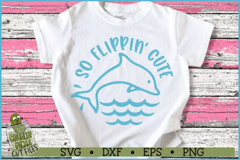 So Flippin Cute Dolphin Svg File Graphic By Crunchy Pickle · Creative