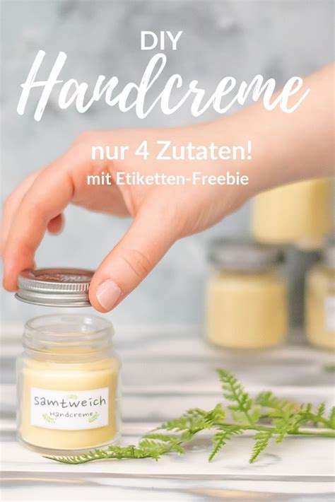 Handcreme selber machen Rezept mit nur 4 Zutaten Smillas Wohngefühl