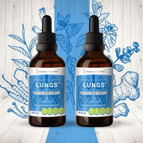 Lungs Alcohol Free Extract Tincture Glycerite Osha Peppermint