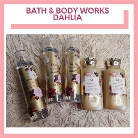 Authentic BBW Bath Body Works DAHLIA Fragrance Mist And Body Lotion