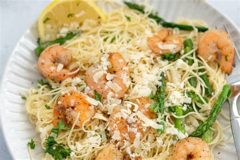 Angel Hair With Shrimp And Asparagus Lauren Fit Foodie