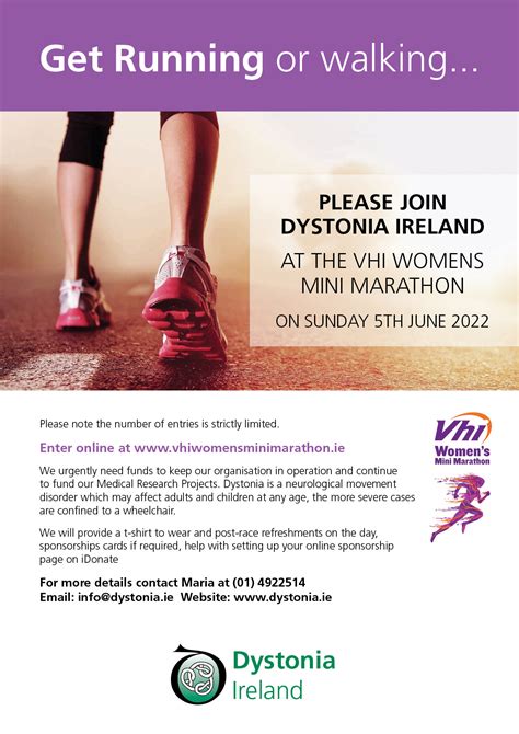 VHI Womens Mini Marathon 2022 Dystonia Ireland