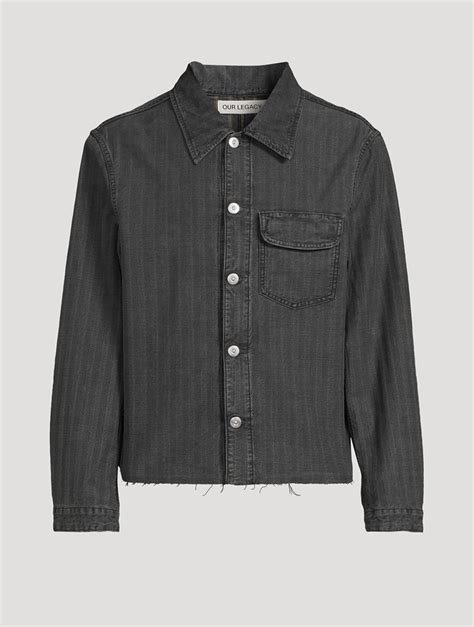 Our Legacy Cut Rebirth Denim Jacket Holt Renfrew