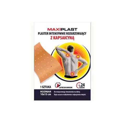 MaxiPlast plaster intensywnie rozgrzewający 10 cm x 15 cm 1 sztuka