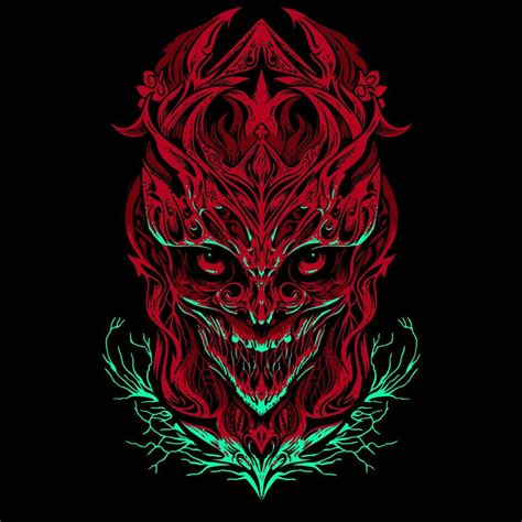 vector illustration of red demon 26190924 Vector Art at Vecteezy