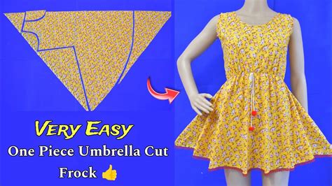 Simple Umbrella Frock Cutting Stitching Step By Step In Just 5