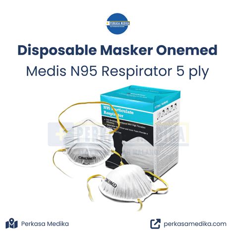 Jual Disposable Masker Medis Onemed N Respirator Ply Pack Isi